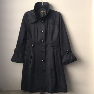Black GUESS trench coat